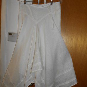 White Linen skirt, Talbot, size 8
